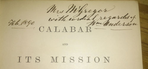 Calabar and its Mission - Title page