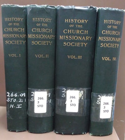 Eugene Stock [1836-1928], The History of the Church Missionary Society. Its Environment, Its Men and Its Work, 4 Vols. 