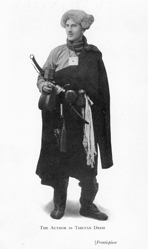 Frontispiece: Frank Doggett Learner [1886-1947], Rusty Hinges. A Story of Closed Doors Beginning to Open in North-East Tibet. A photograph of the author in Tibetan Dress