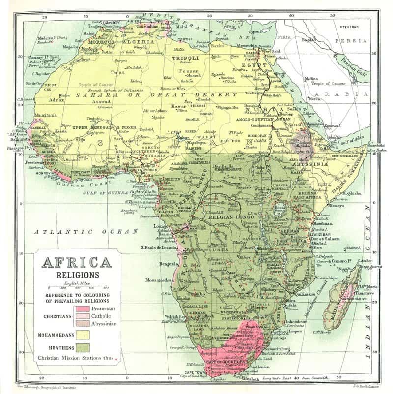 Religions of Africa, circa 1911