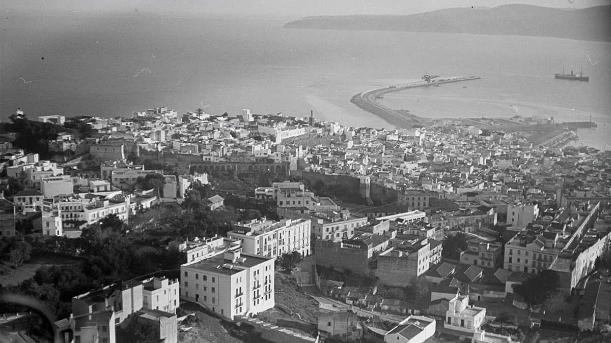 Aerial view of Tangier in 1932
