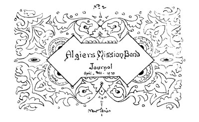 Algiers Mission Band Journal - April-Dec. 1920