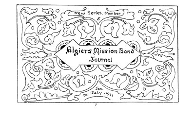 Algiers Mission Band Journal - Jan.-July 1922