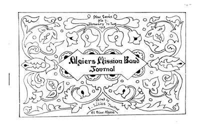 Algiers Mission Band Journal - Jan. 1923