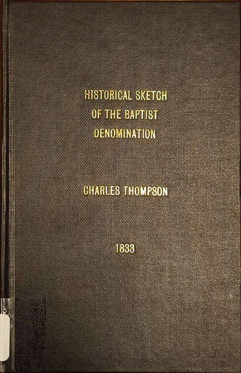 Charles Thompson, Historical Sketch of the Baptist Denomination